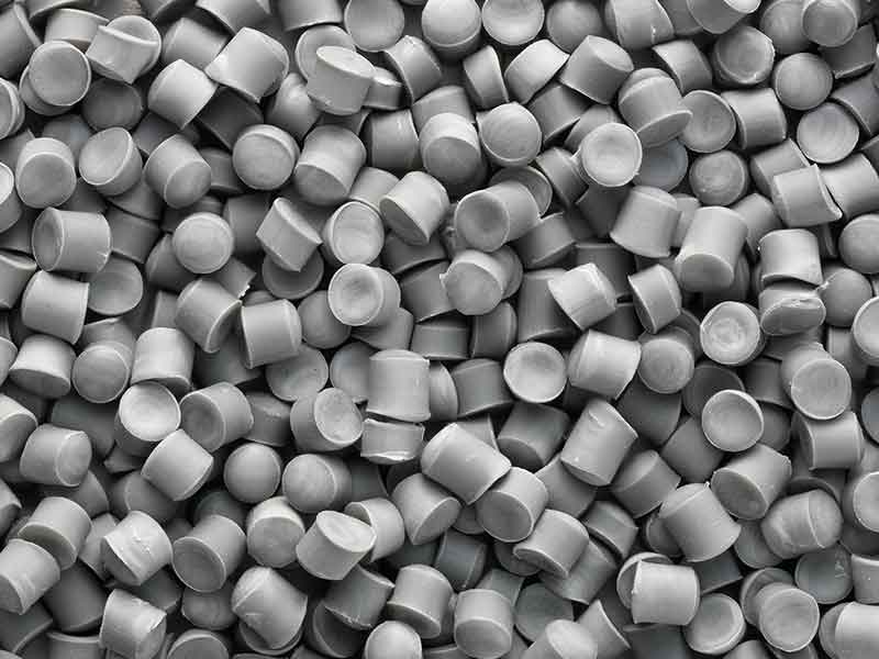 Grey granules by PVC cable compounding systems for cable insulation compounds.