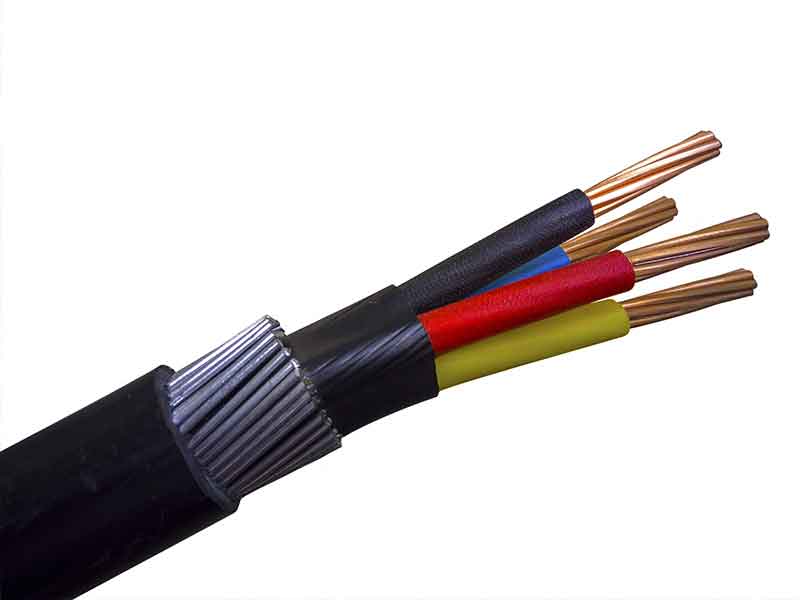 Silane crosslinked cabe compouning mass layers of a cable end.