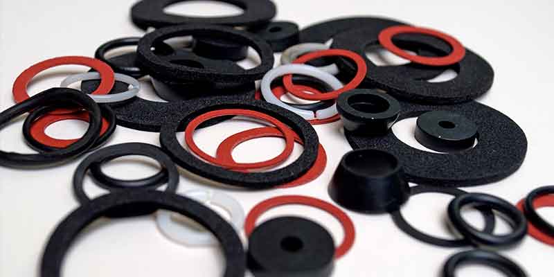 TPE 热塑性弹性体制造的黑色、红色和白色密封圈