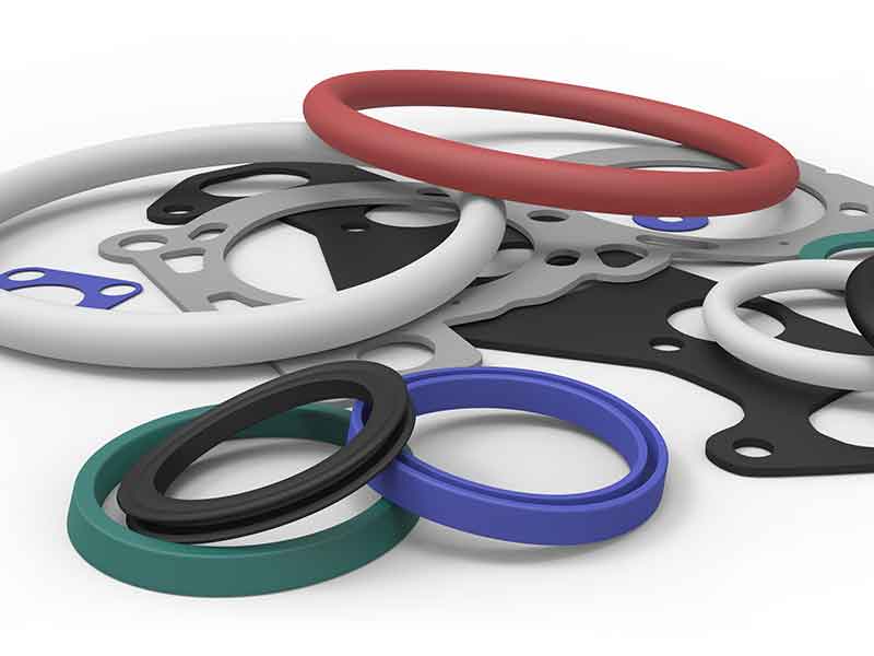 Sealing rings in various colours, made of TPE Thermoplastic Elastomers